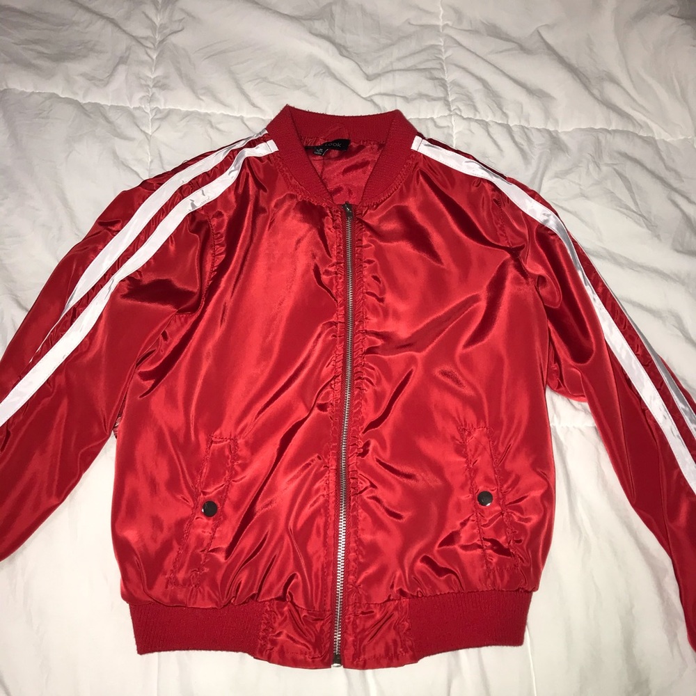 Red Bomber Jacket